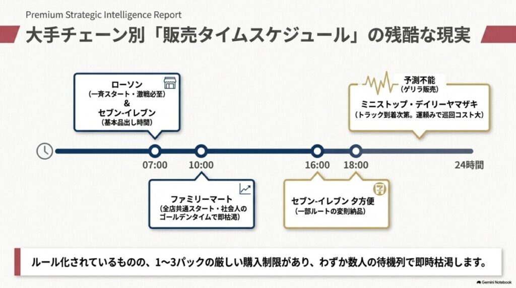 【セブン・ローソン・ファミマ】主要コンビニチェーンの新弾発売日入荷・品出し時間帯