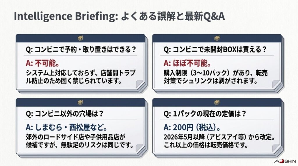 【FAQ】コンビニでのポケモンカード購入に関するよくある質問・サジェスト疑問